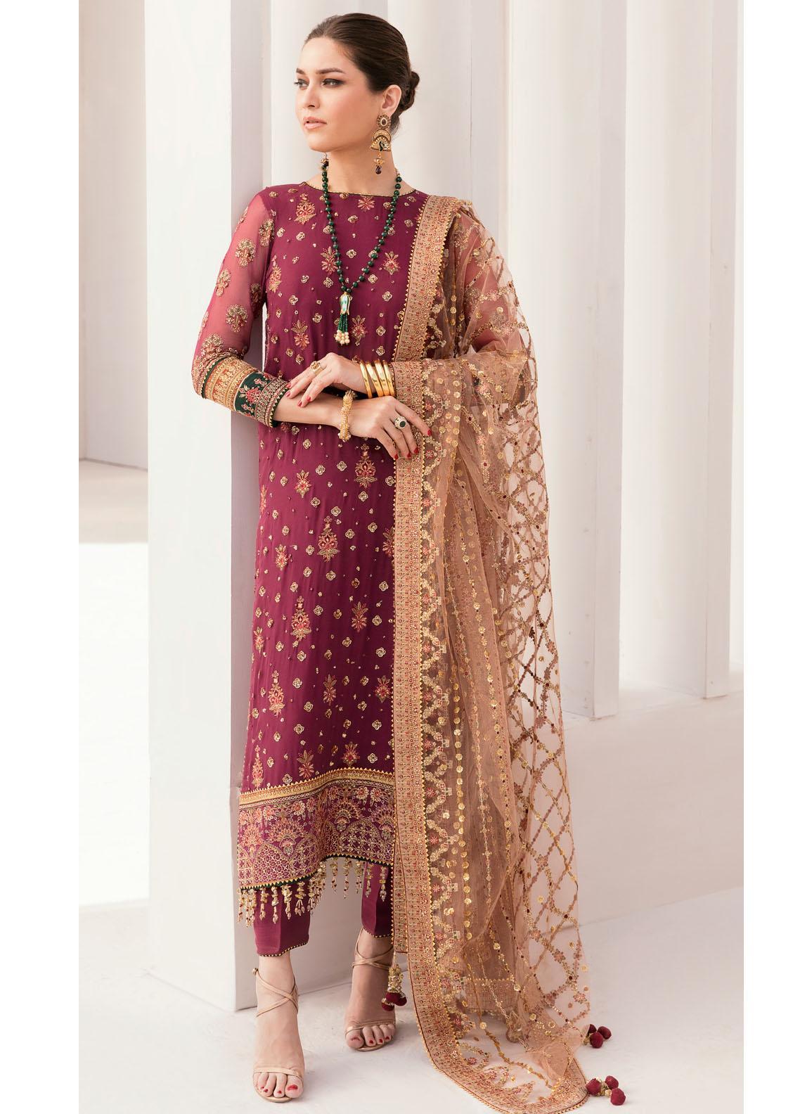 Chantelle - Embroidered Chiffon By Baroque Luxury Collection 100% Original