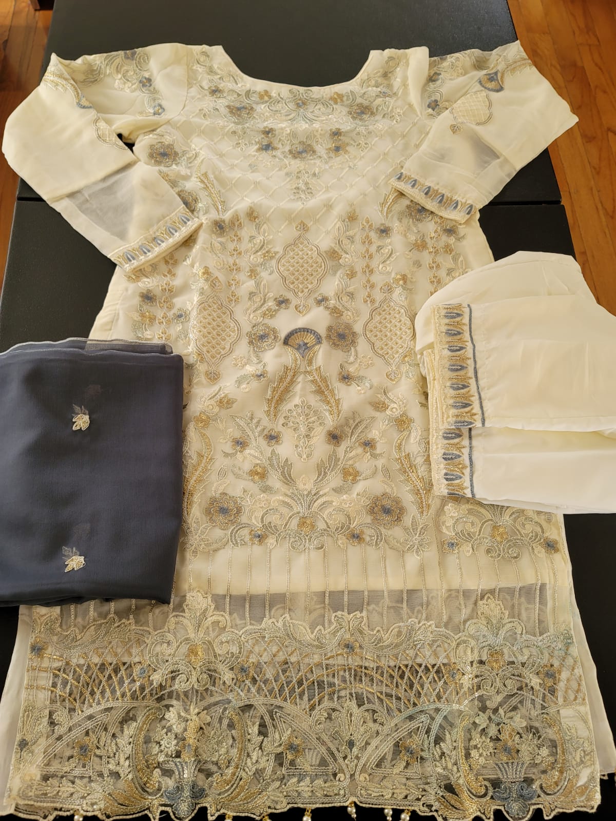 Pakistani Stitched Embroidery Party Wear Dresses Ready To Ship