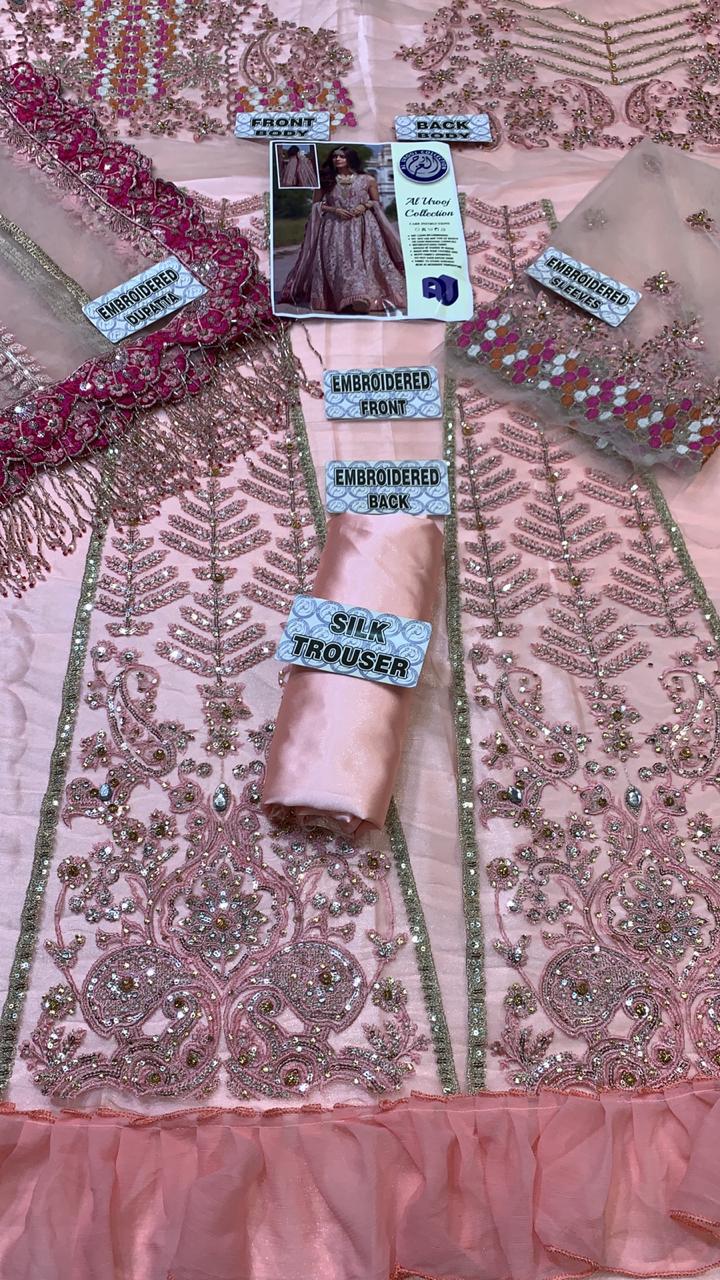 Pakistani Stitched Embroidery Party Wear Dresses Ready To Ship