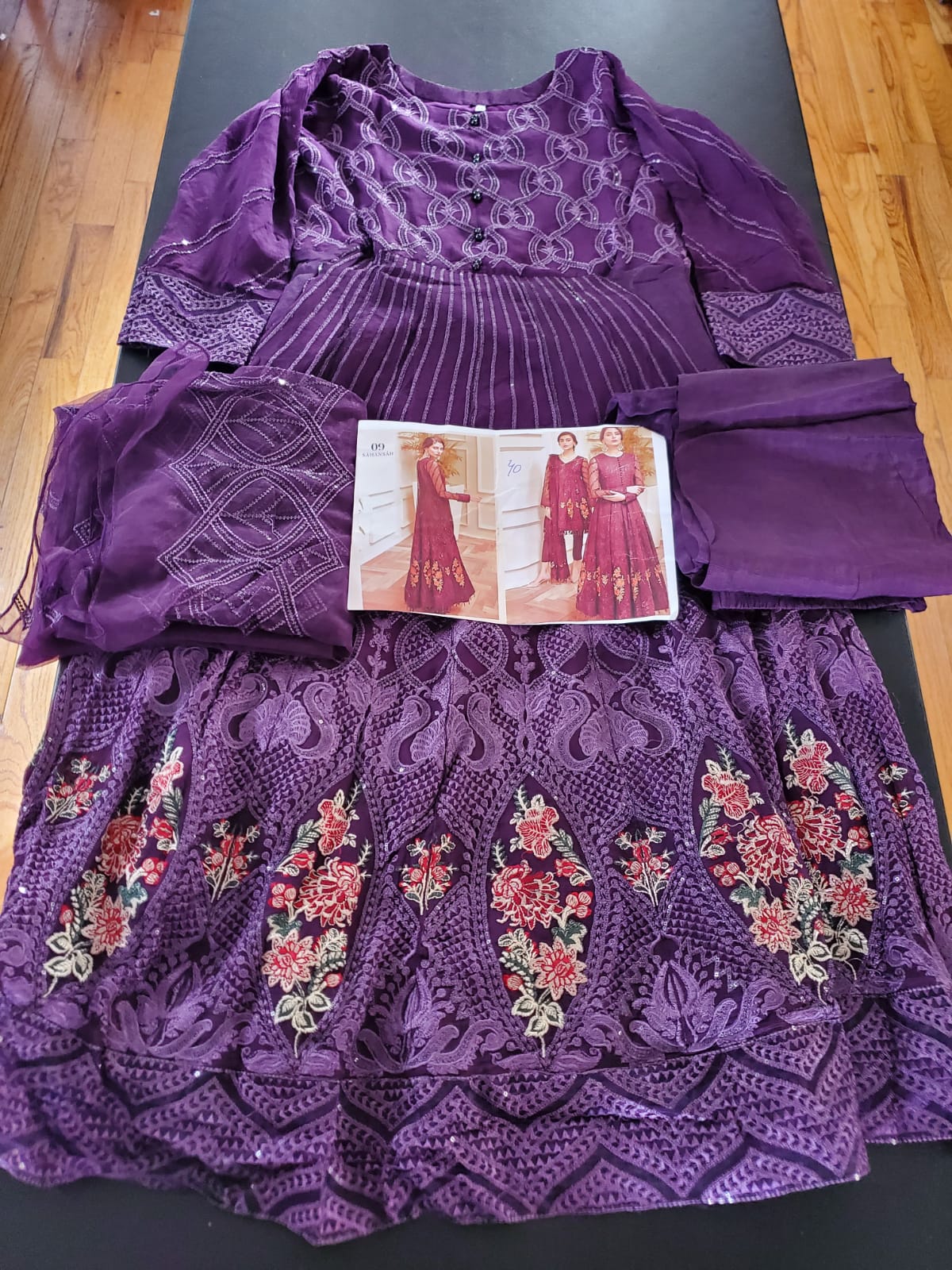 Pakistani Stitched Embroidery Party Wear Dresses Ready To Ship