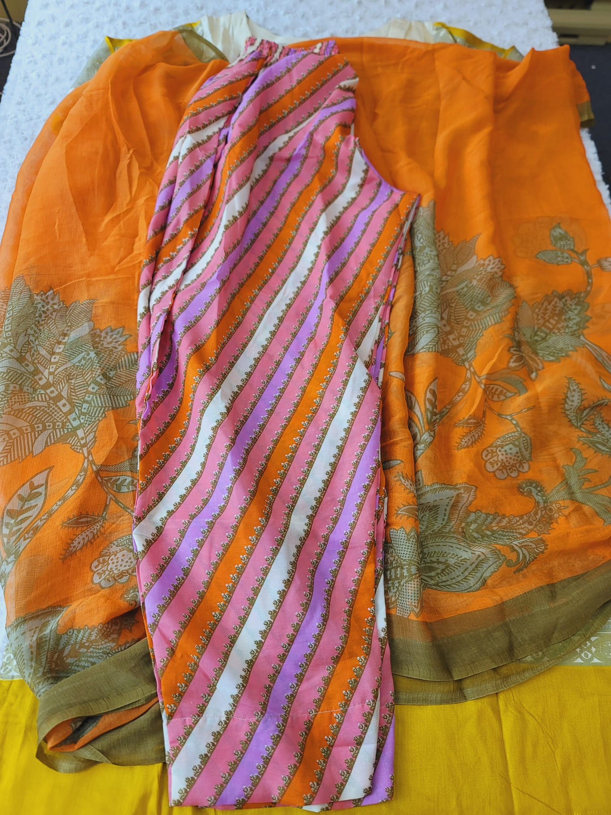 Indian Cotton Stitched Embroidery Suit Ready To Ship