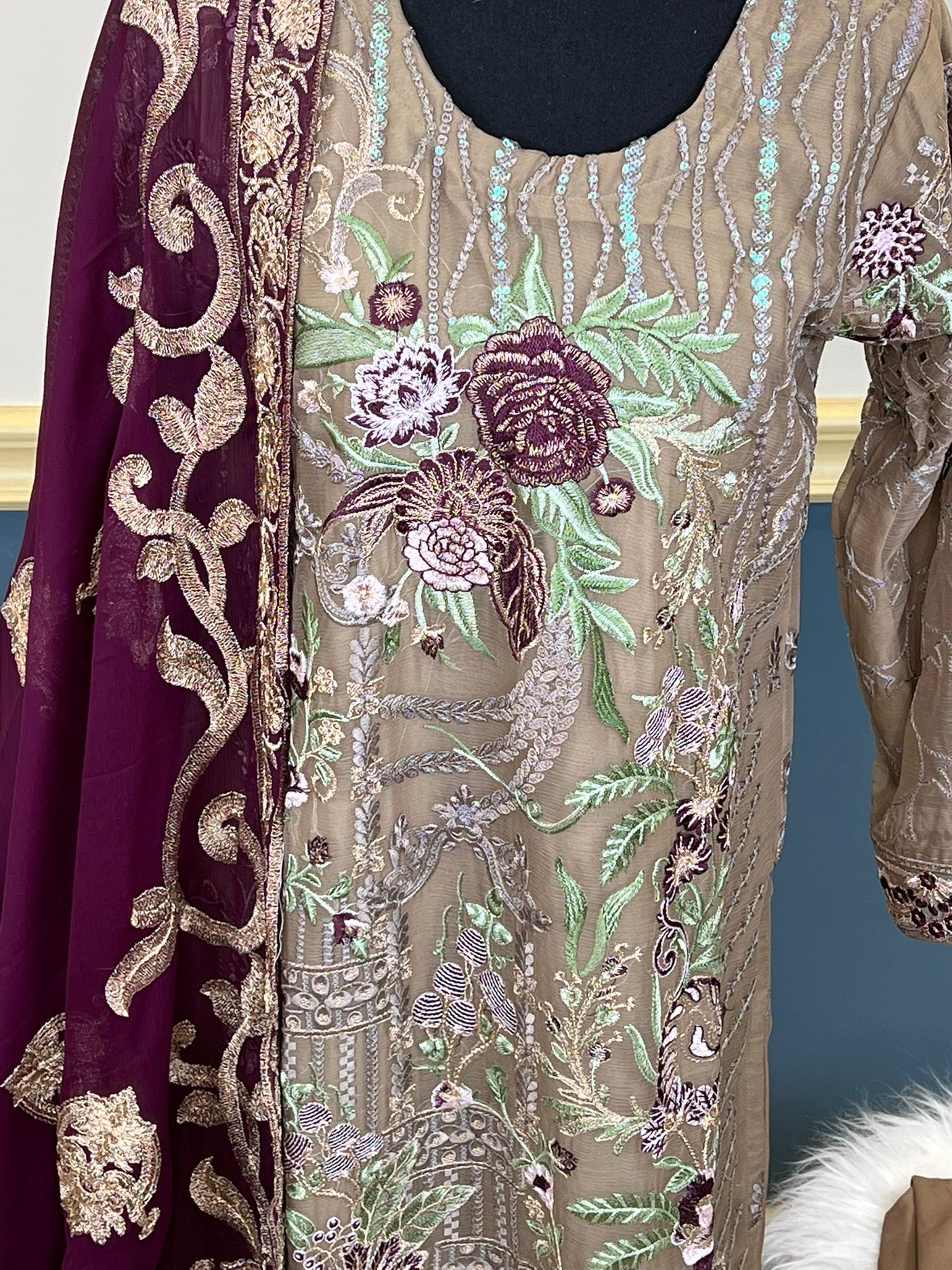 Pakistani Embroidered Party wear Ready To Ship