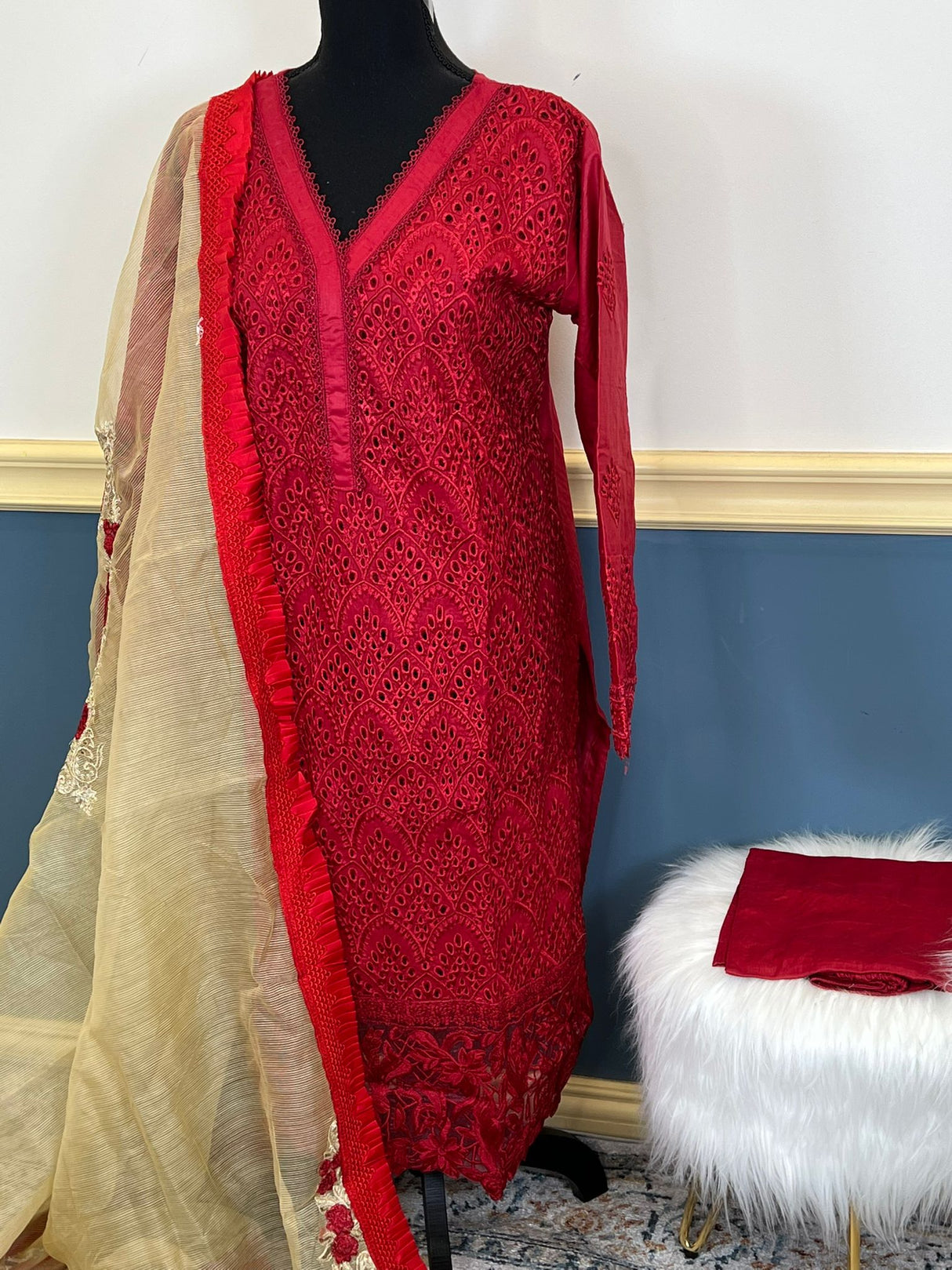 Luxury Embroidered lawn Ready To Ship