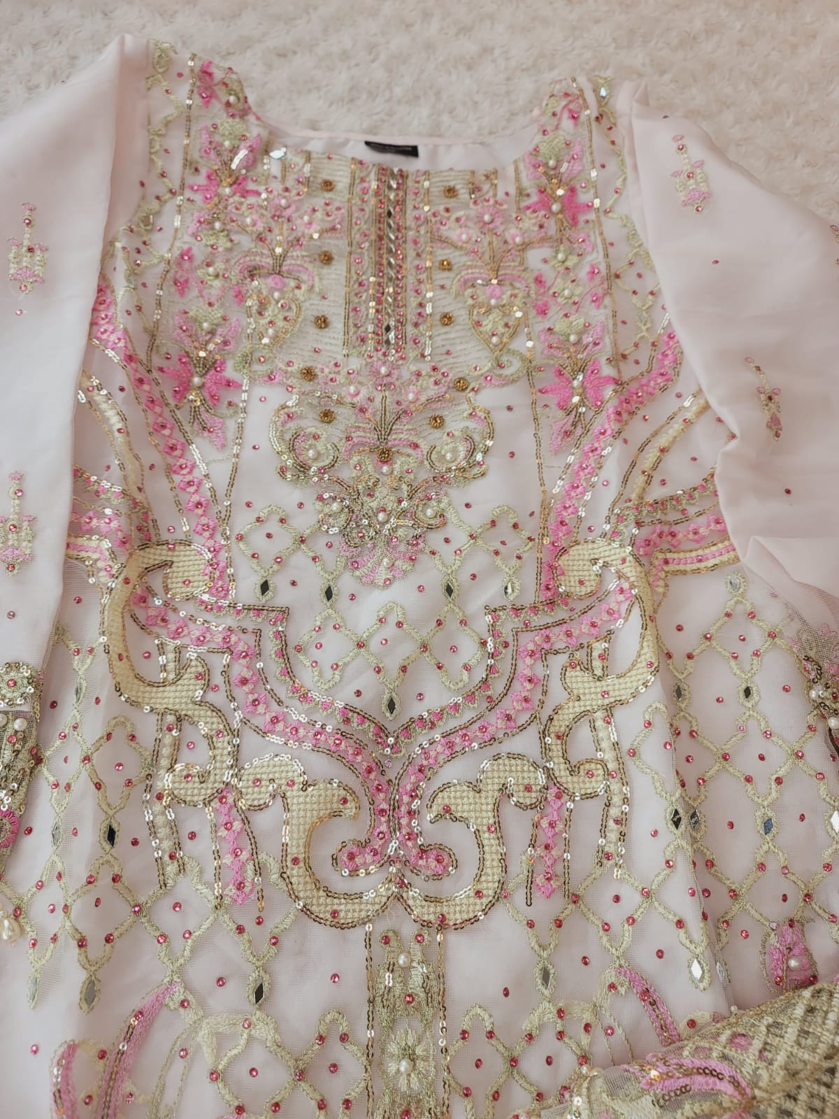 Pakistani Stitched Embroidery Party Wear Dresses Ready To Ship
