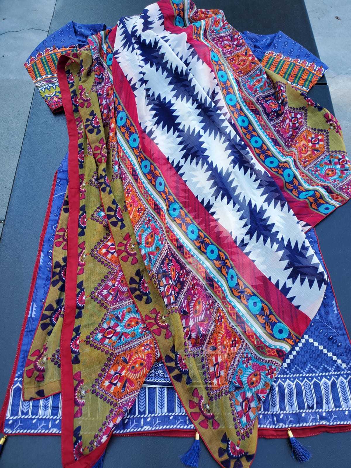 Pakistani Stitched Embroidery Lawn Suit Ready To Ship