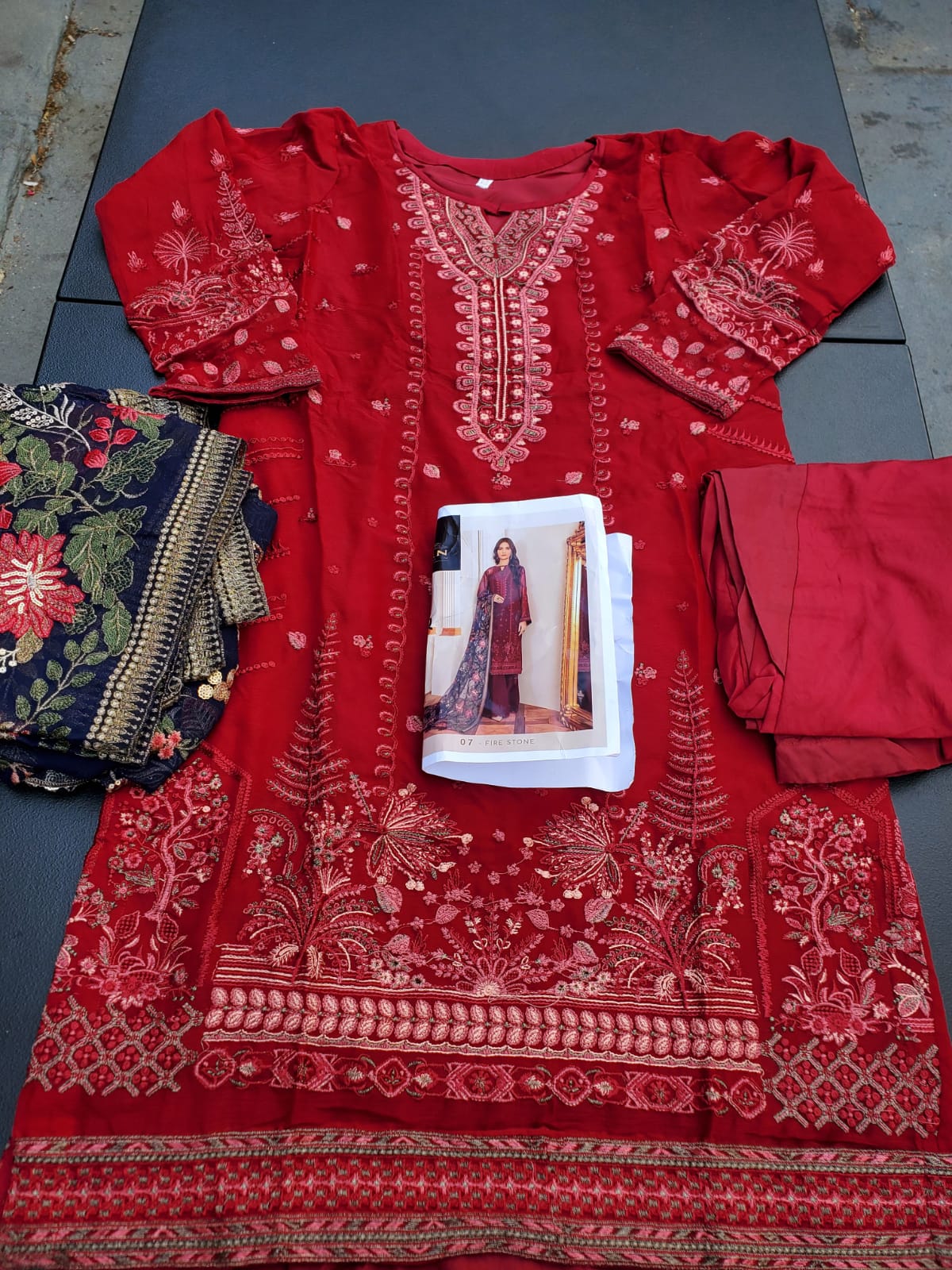 Pakistani Stitched Embroidery Party Wear Dresses Ready To Ship