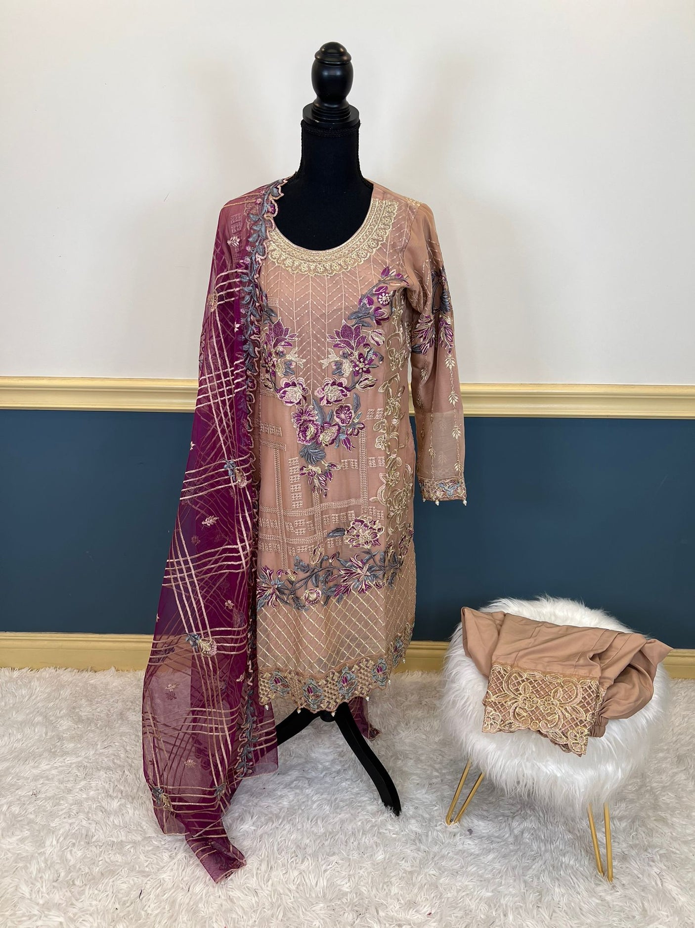Pakistani Embroidered Party wear Ready To Ship