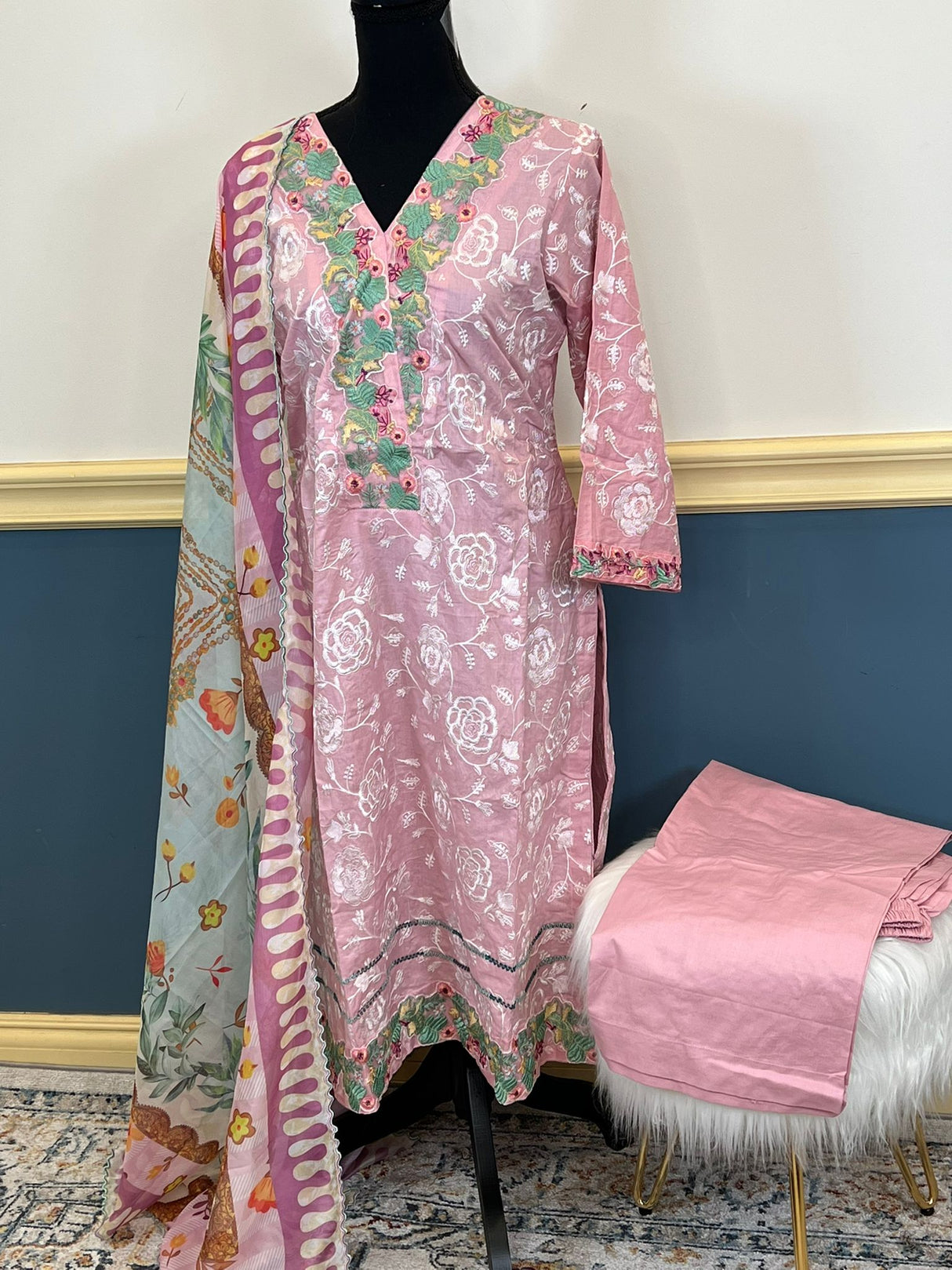 Luxury Embroidered lawn Ready To Ship