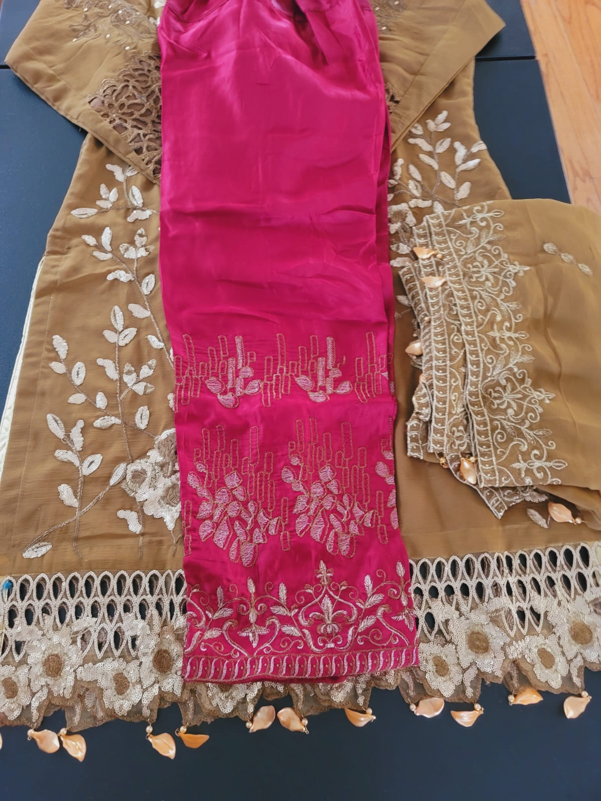 Pakistani Stitched Embroidery Party Wear Dresses Ready To Ship