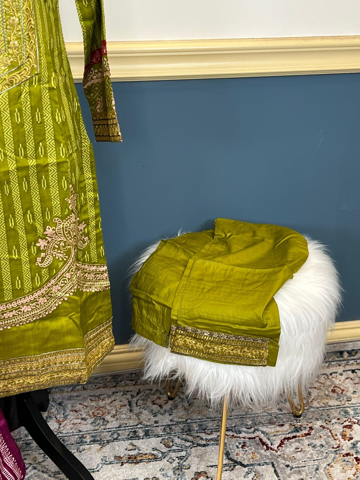 Pakistani linen Embroidered Salwar kameez Ready To Ship