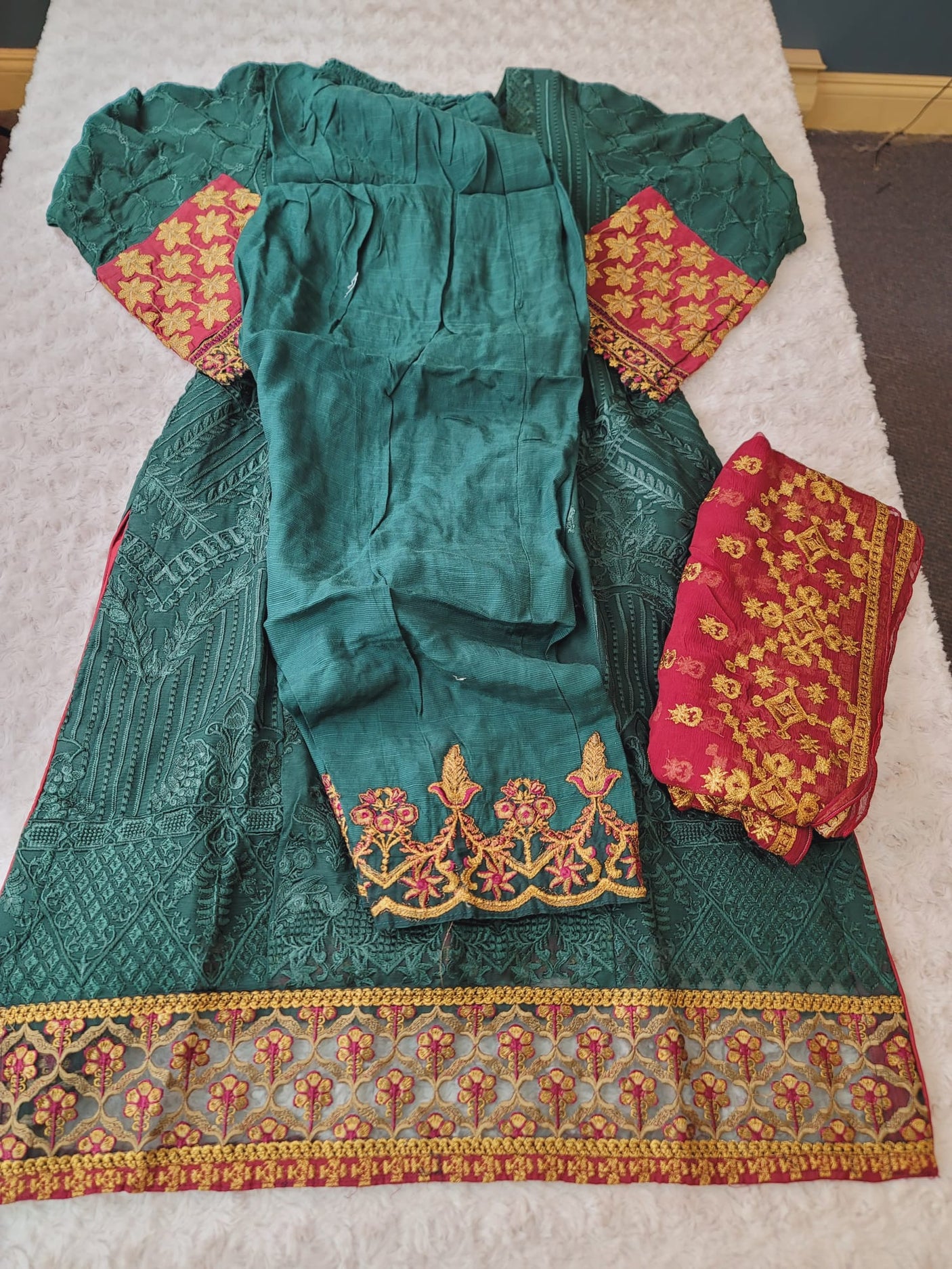 Pakistani Stitched Embroidery Party Wear Dresses Ready To Ship