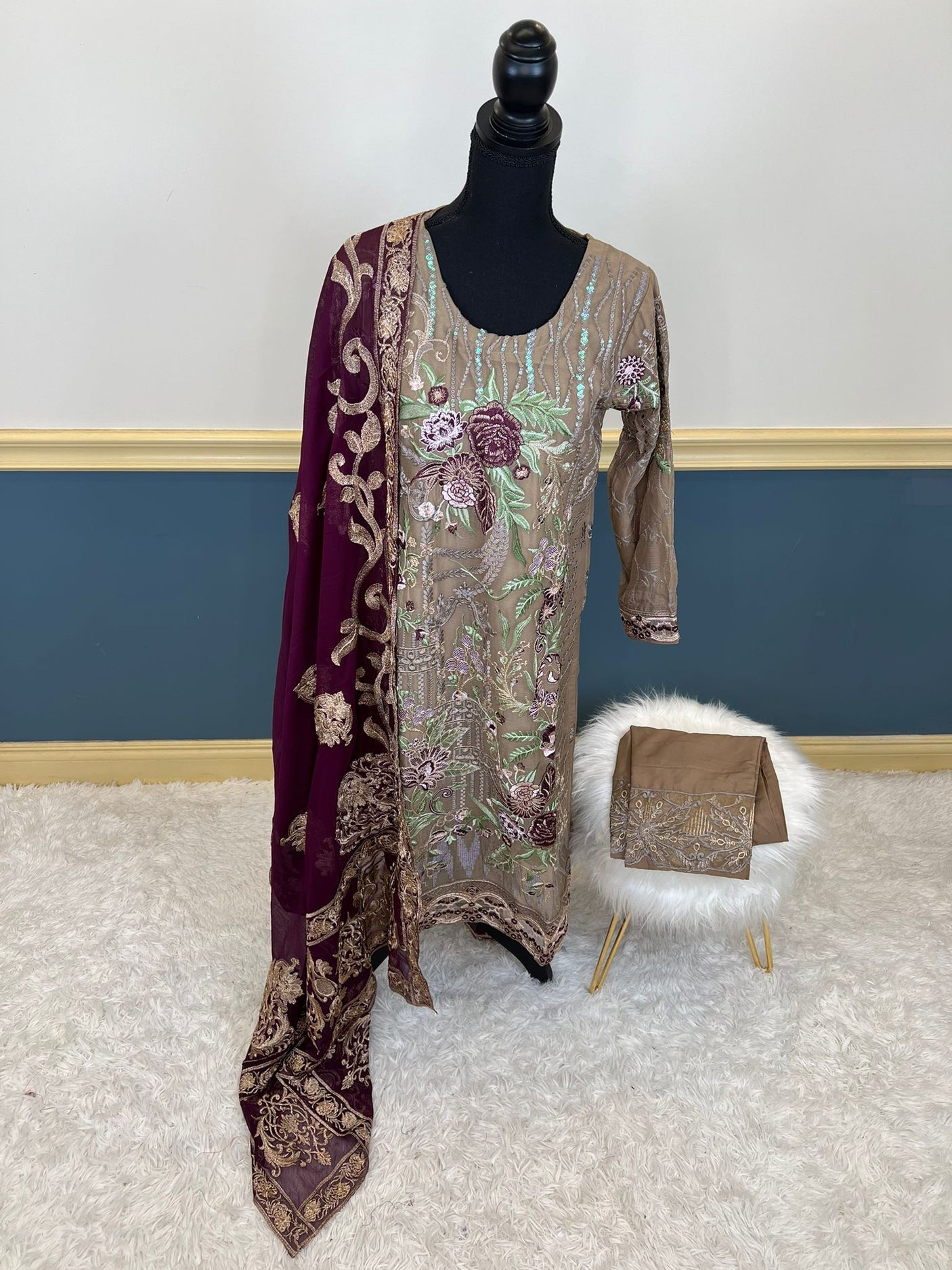 Pakistani Embroidered Party wear Ready To Ship