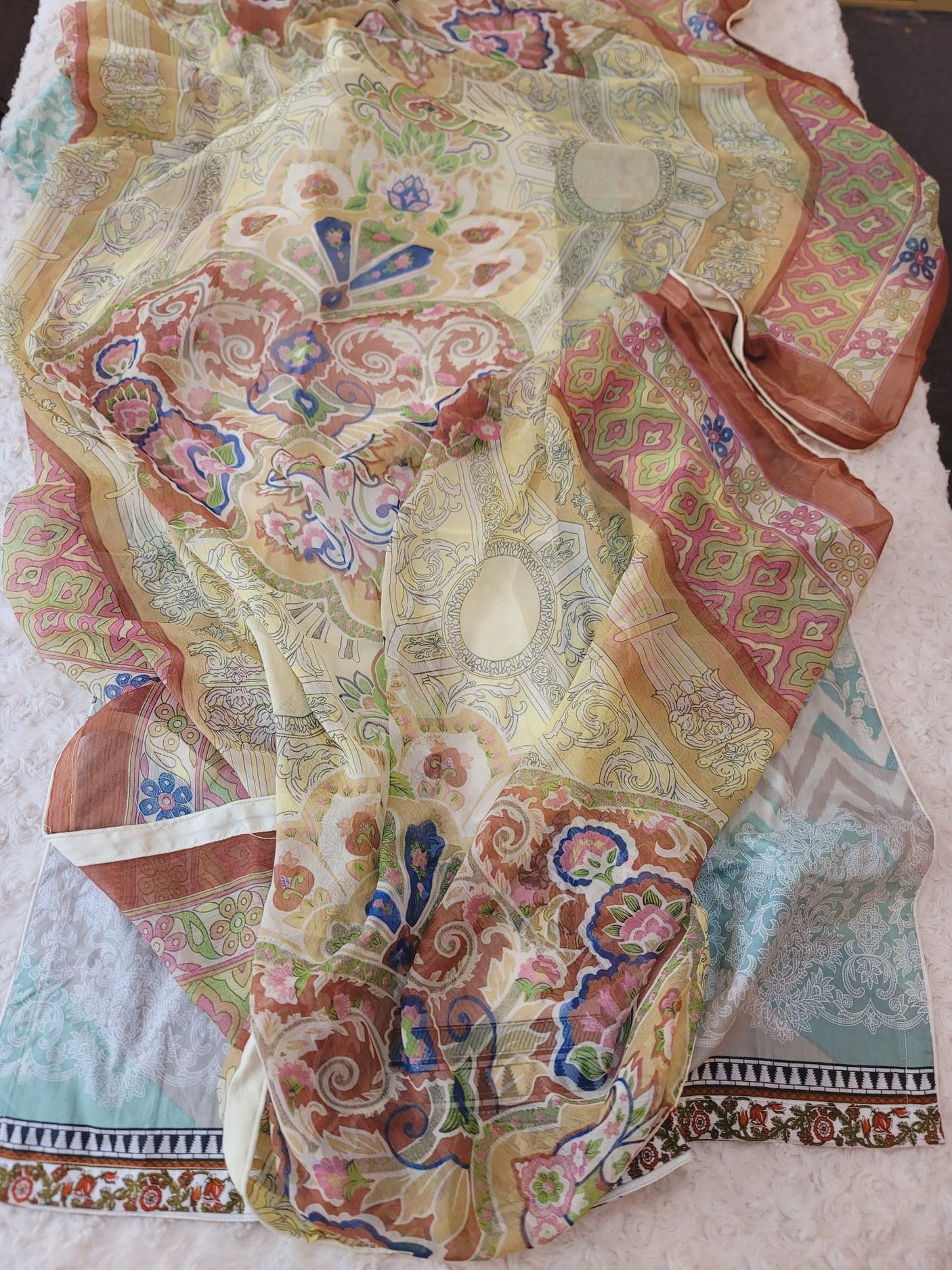 Pakistani Stitched lawn Embroidered Salwar kameez ready to ship