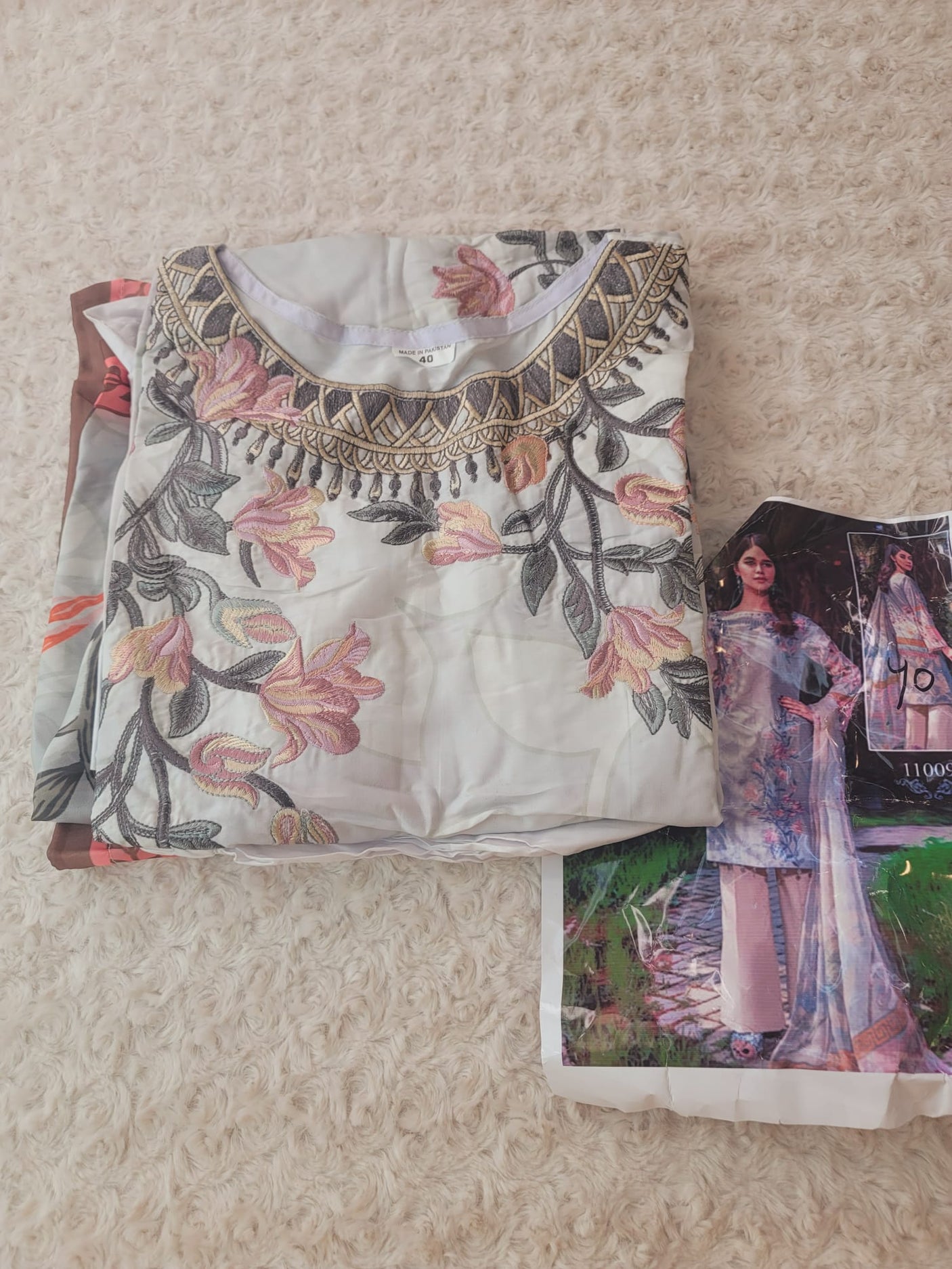 Pakistani Stitched Embroidery luxury lawn Dresses Ready To Ship