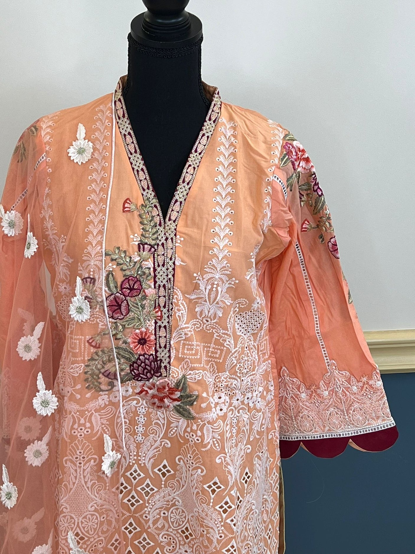 Pakistani Stitched Embroidery Party Wear Dresses Ready To Ship