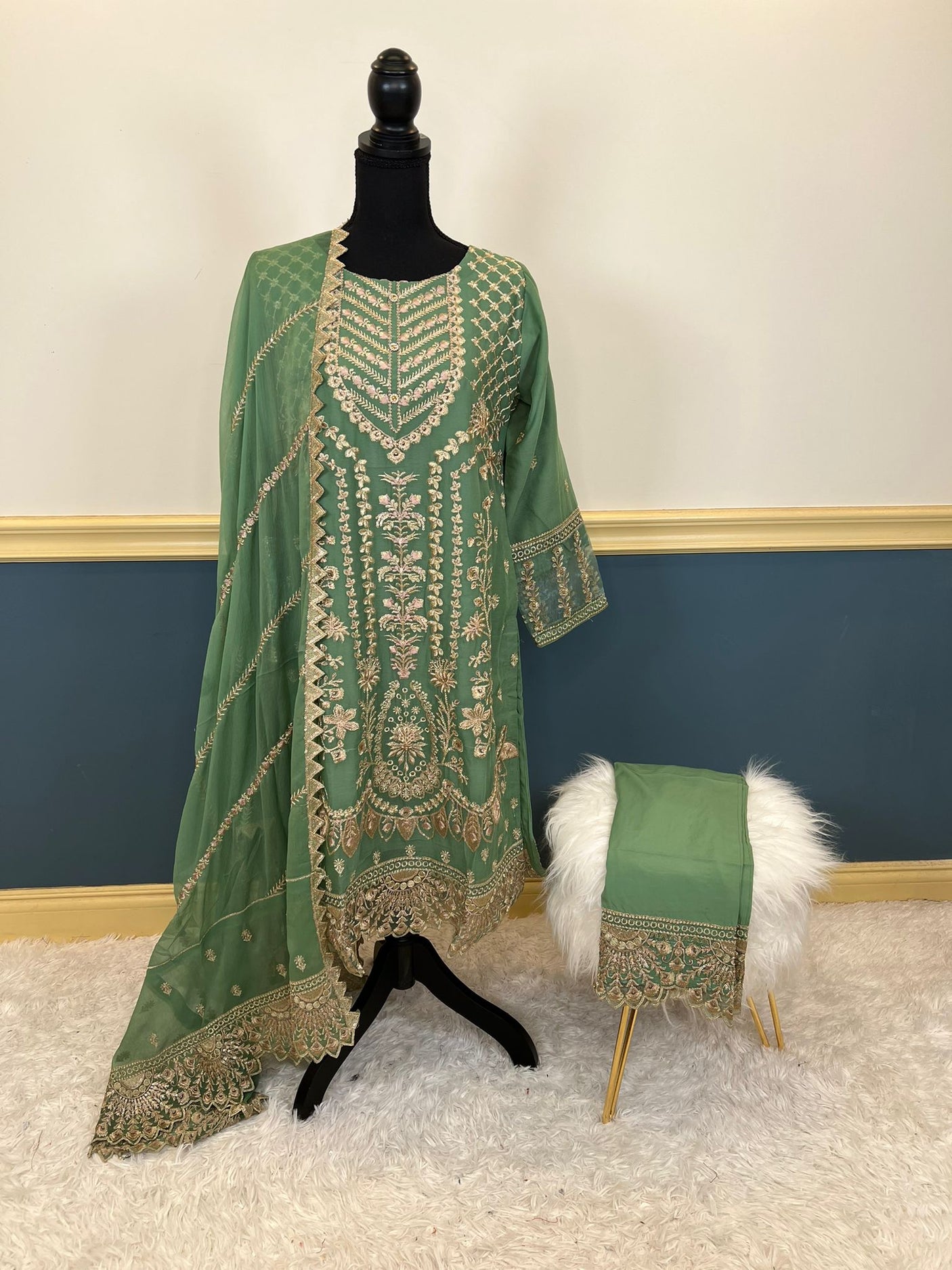 Pakistani Embroidered Party wear Ready To Ship