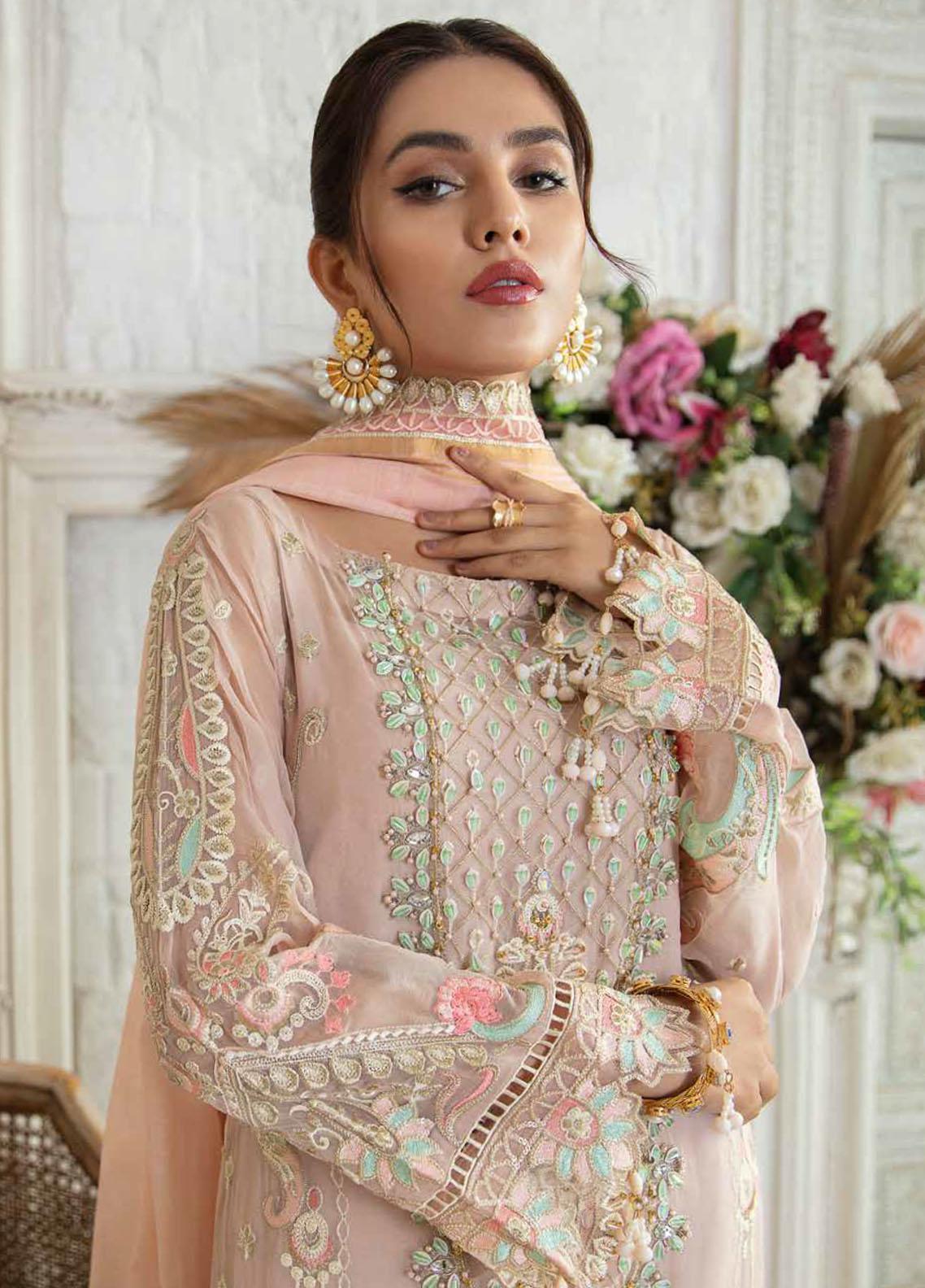 Emaan Adeel Embroidered Chiffon Suits