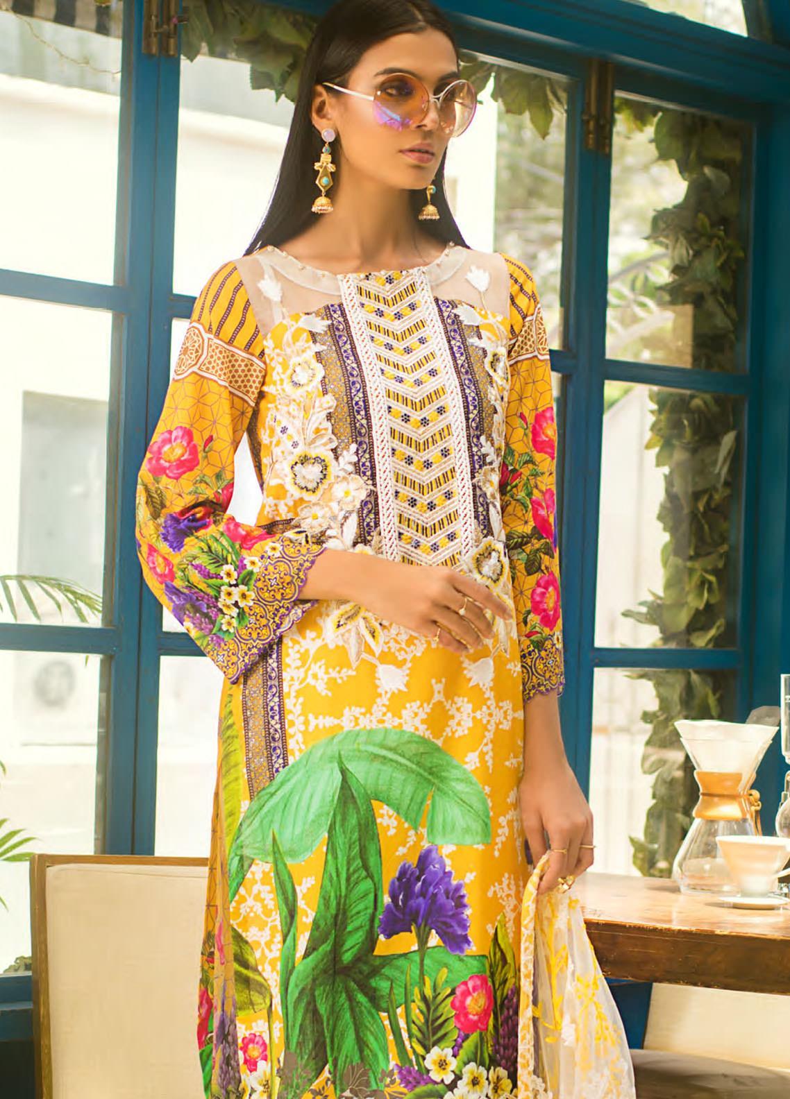 Erum Khan Embroidered Lawnr 100% Original