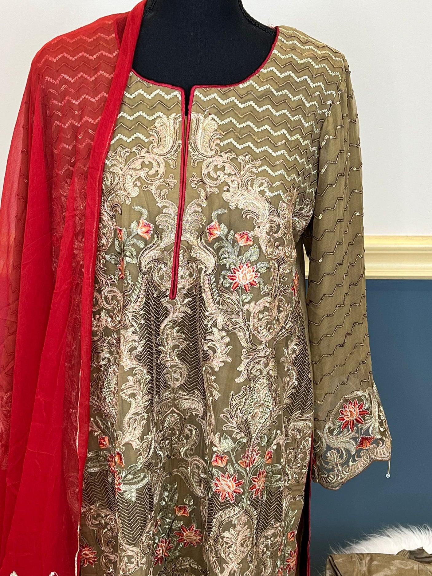 Pakistani Embroidered Party wear Ready To Ship