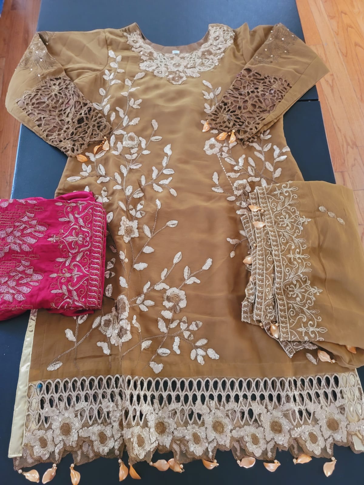 Pakistani Stitched Embroidery Party Wear Dresses Ready To Ship