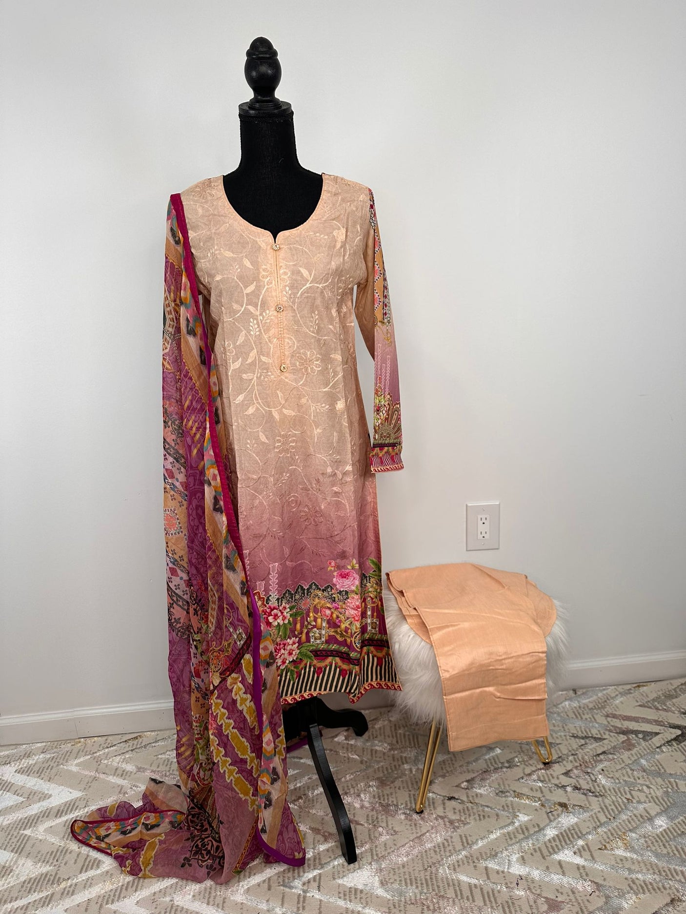 Pakistani Embroidered Lawn ready to ship