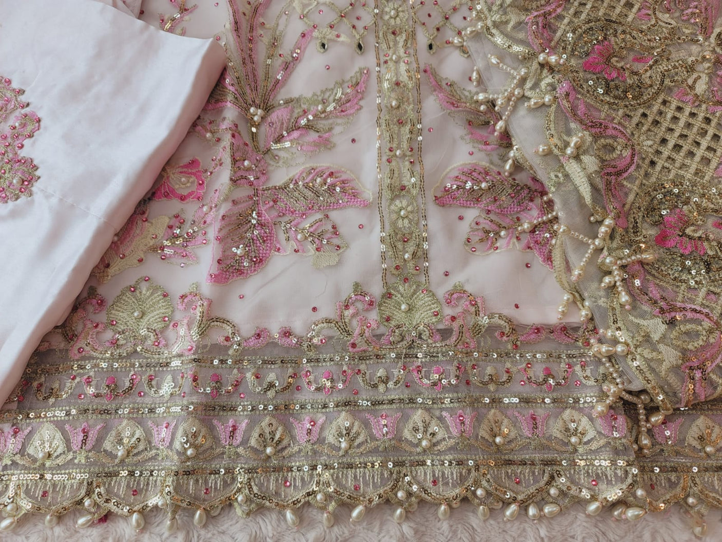 Pakistani Stitched Embroidery Party Wear Dresses Ready To Ship