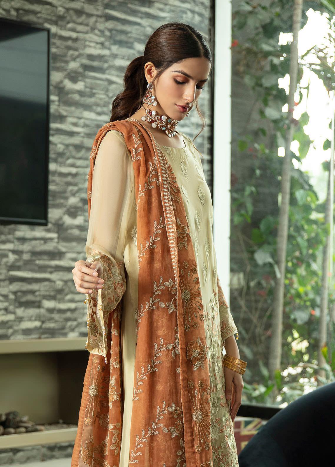 Jannan by Riaz Arts Festive Embroidered Chiffon Collection 2021 - 100% Original Guaranteed