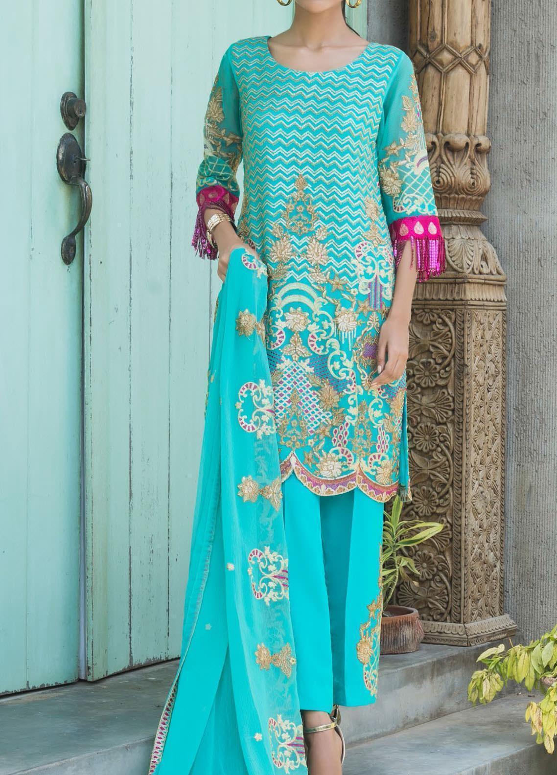 Embroidered Pure Chiffon Collection 2020 By Zohan Textiles