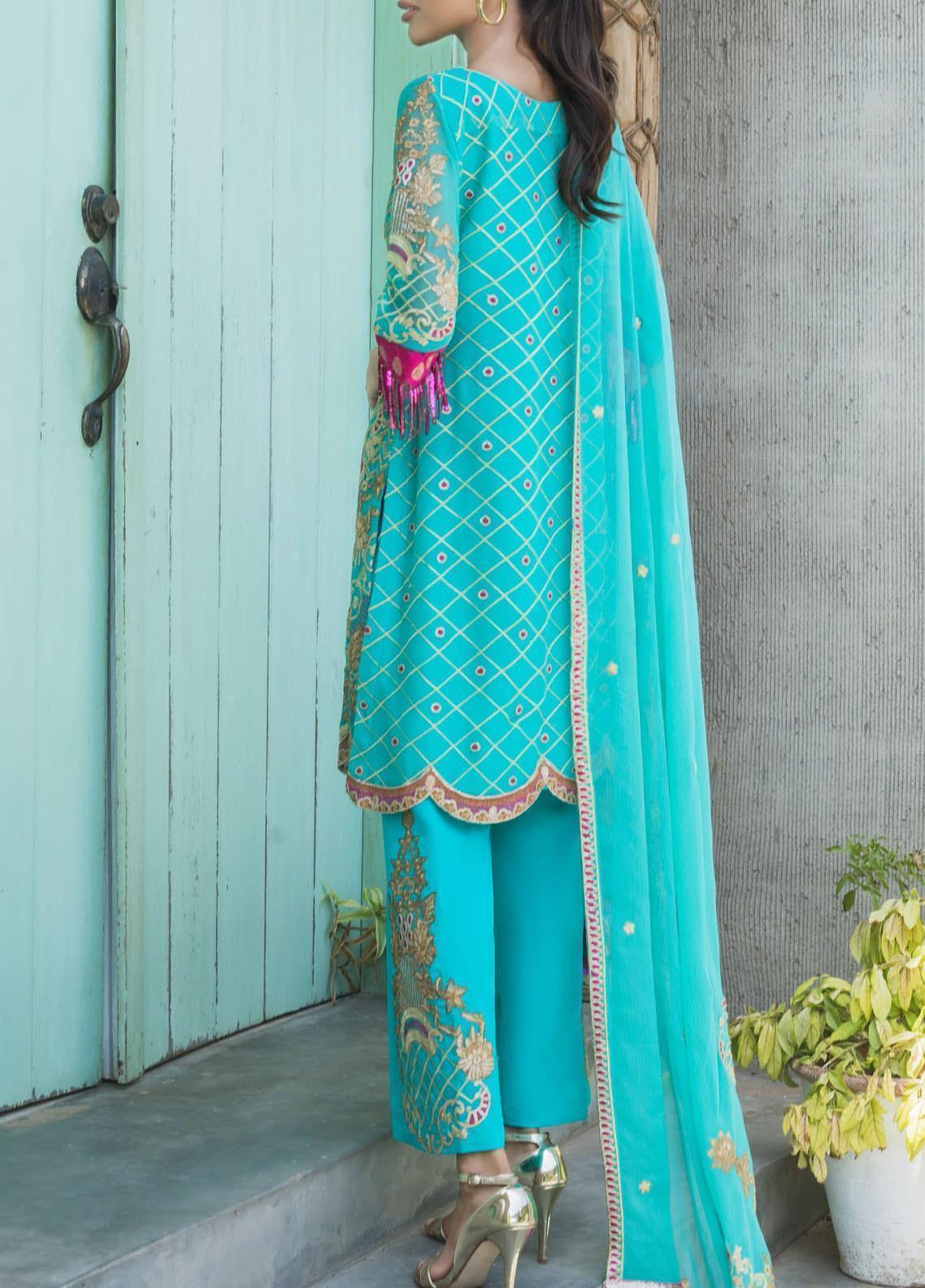 Embroidered Pure Chiffon Collection 2020 By Zohan Textiles