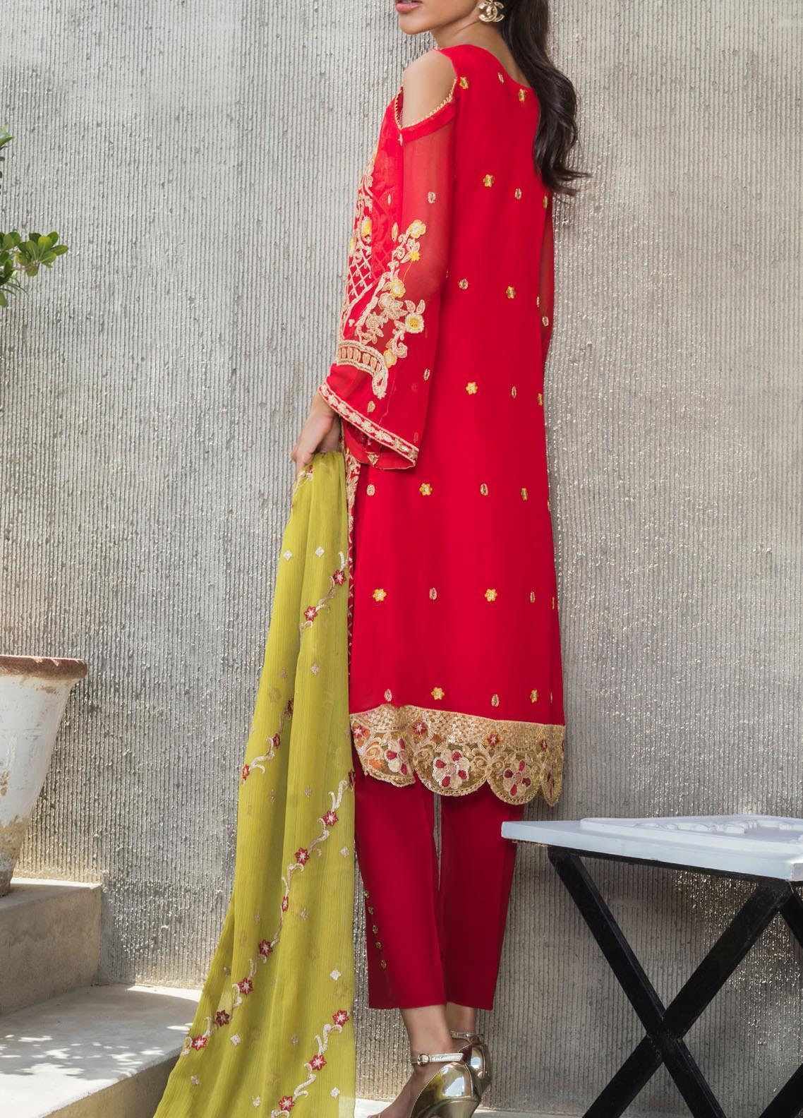 Embroidered Pure Chiffon Collection 2020 By Zohan Textiles