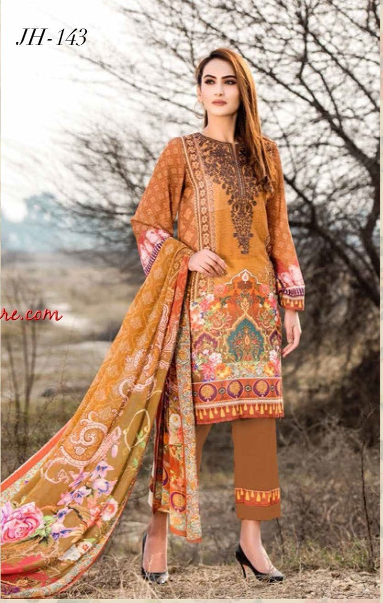 Johra Impression Embroidered Digital Printed Lawn-100% Original Guaranteed