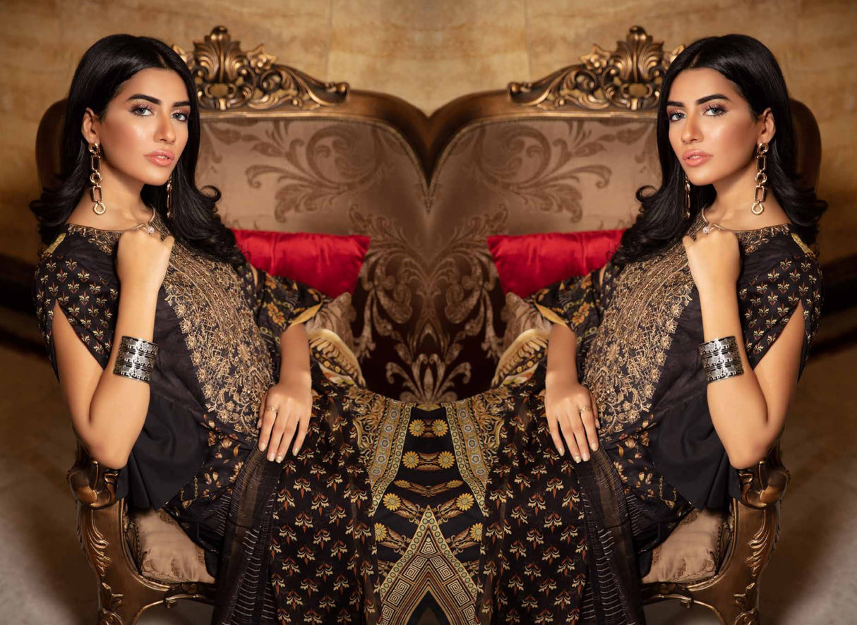 Johra Gulya Embroidered Digital Printed Lawn-100% Original Guaranteed