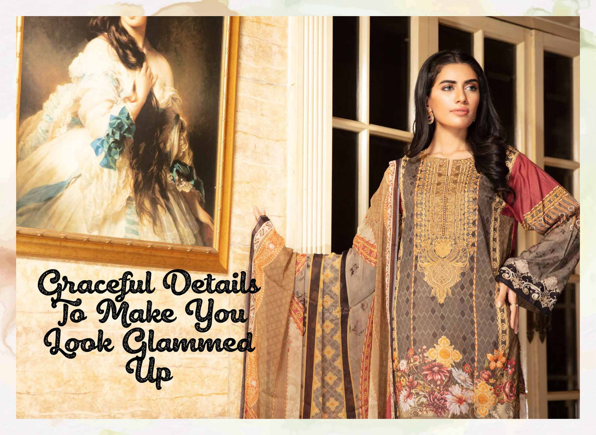 Johra Gulya Embroidered Digital Printed Lawn-100% Original Guaranteed