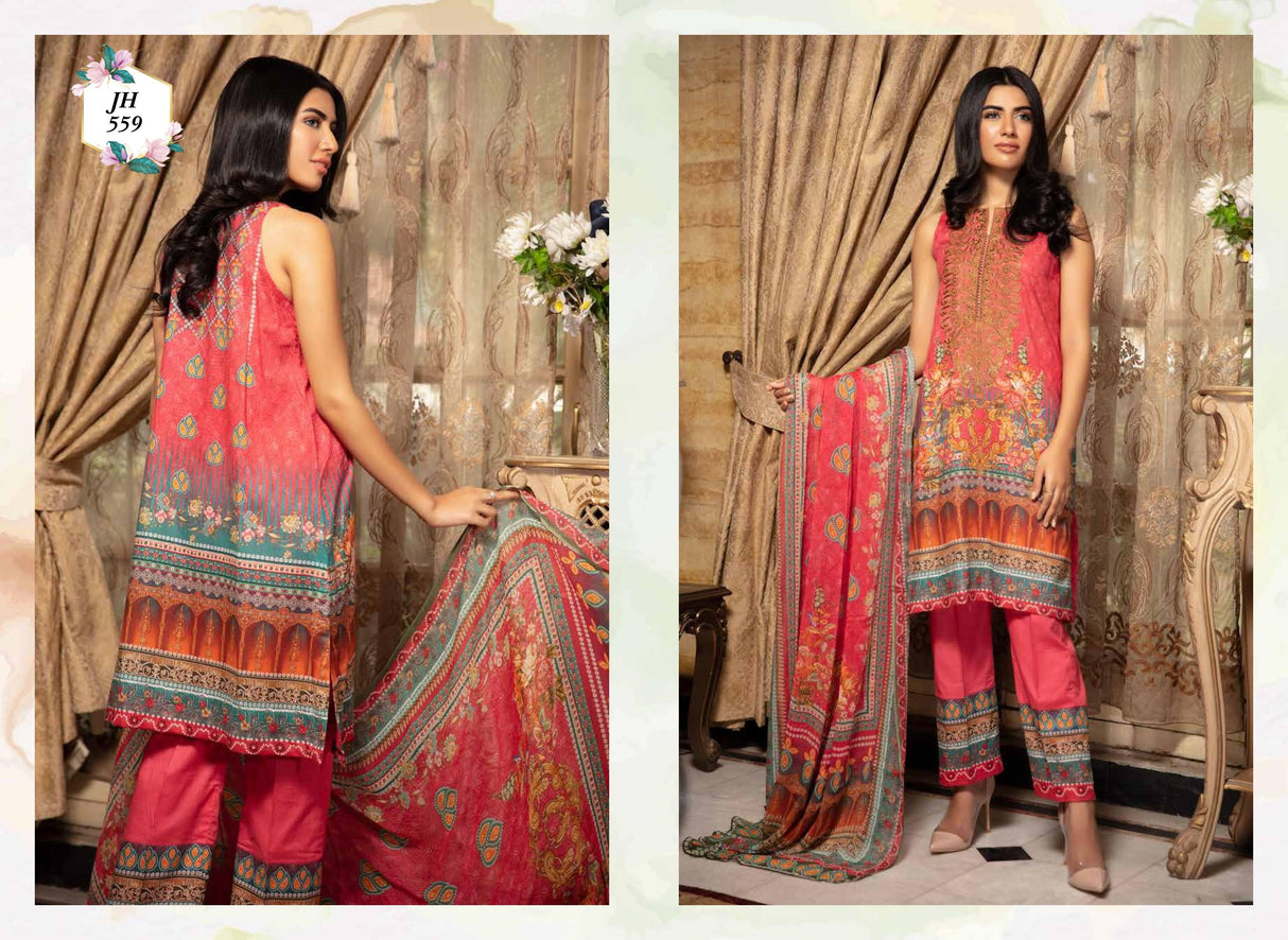 Johra Gulya Embroidered Digital Printed Lawn-100% Original Guaranteed