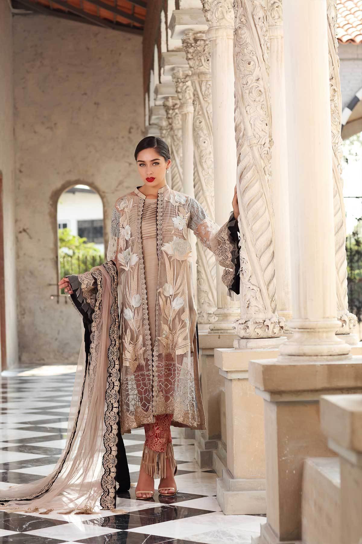 Chimmer by Charizma Embroidered Chiffon-100% Original Guaranteed