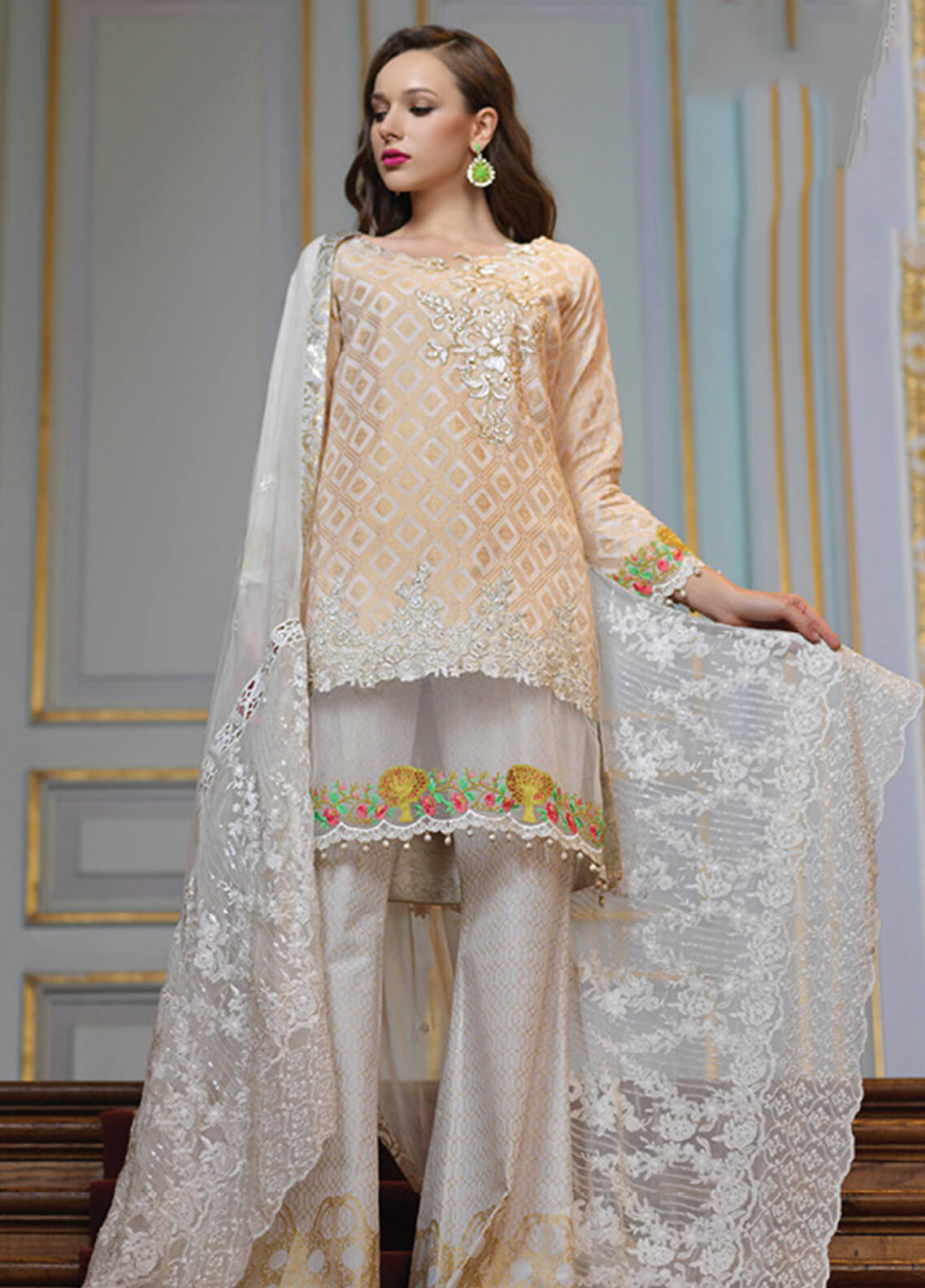 mahiymaan by al zohaib Embroidered Lawn 100% Original