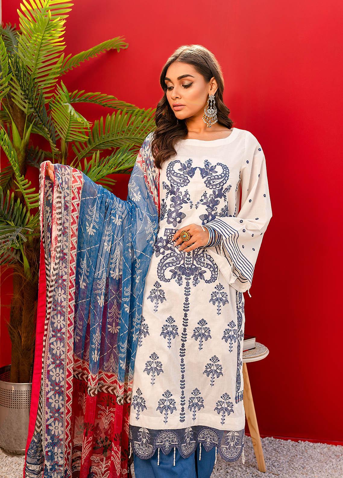 Nureh Lawn by Riaz Arts 100% Original