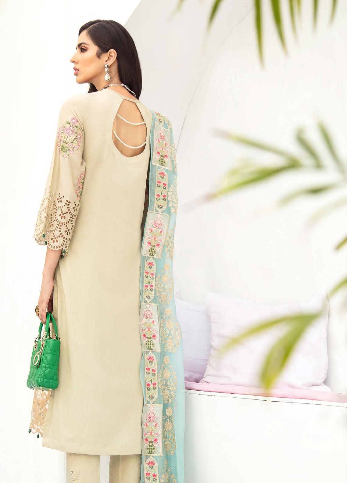Nureh by Riaz Arts Embroidered Lawn