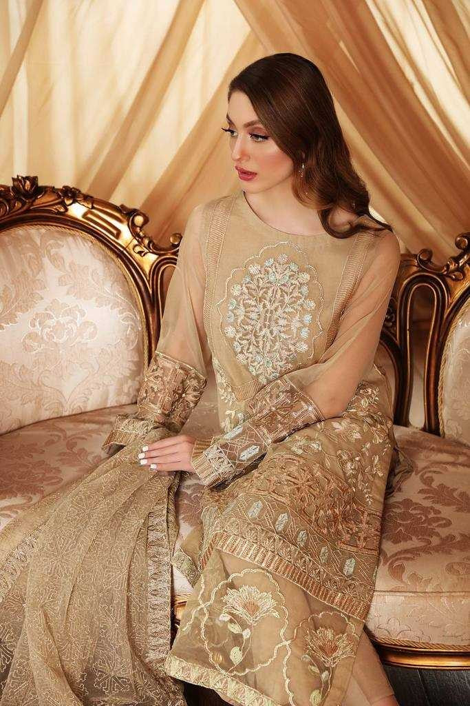Charizma Chimmer Festive Chiffon Collection 2021-100% Original Guaranteed