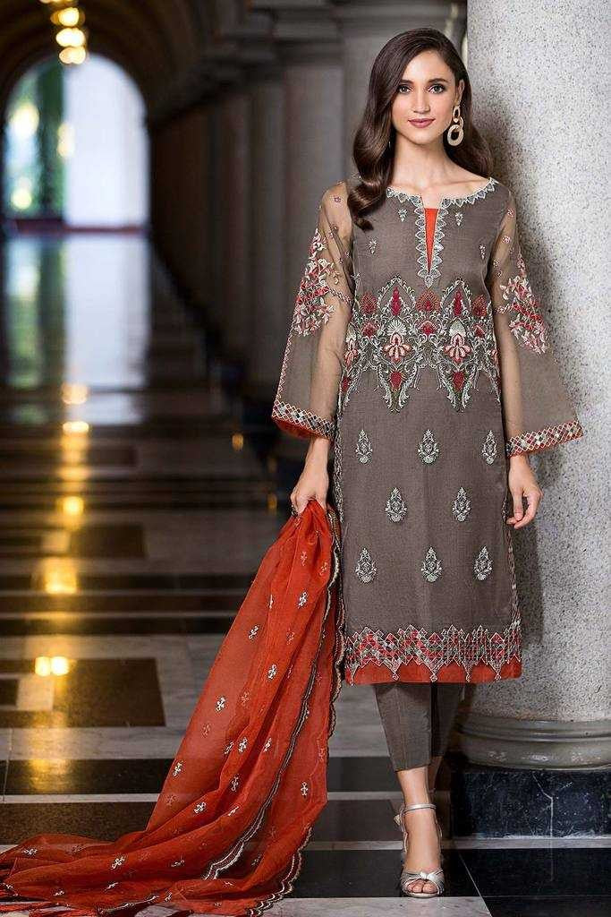 Charizma Chimmer Festive Chiffon Collection 2021-100% Original Guaranteed
