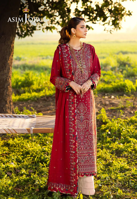 Asim Jofa Embroidered Lawn Suit