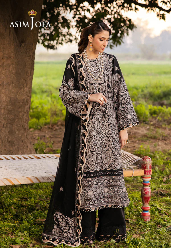 Asim Jofa Embroidered Lawn Suit