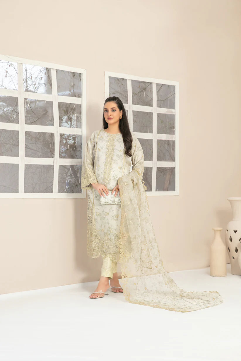 Jahira Stitched Organza Collection BY Tawakkal