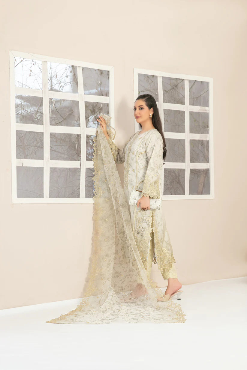 Jahira Stitched Organza Collection BY Tawakkal