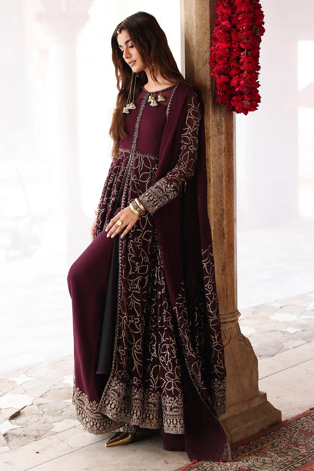 3-PC Embroidered Chiffon by Charizma