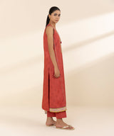 Sapphire Daily Red Embroidered Lawn Suit - Close Up