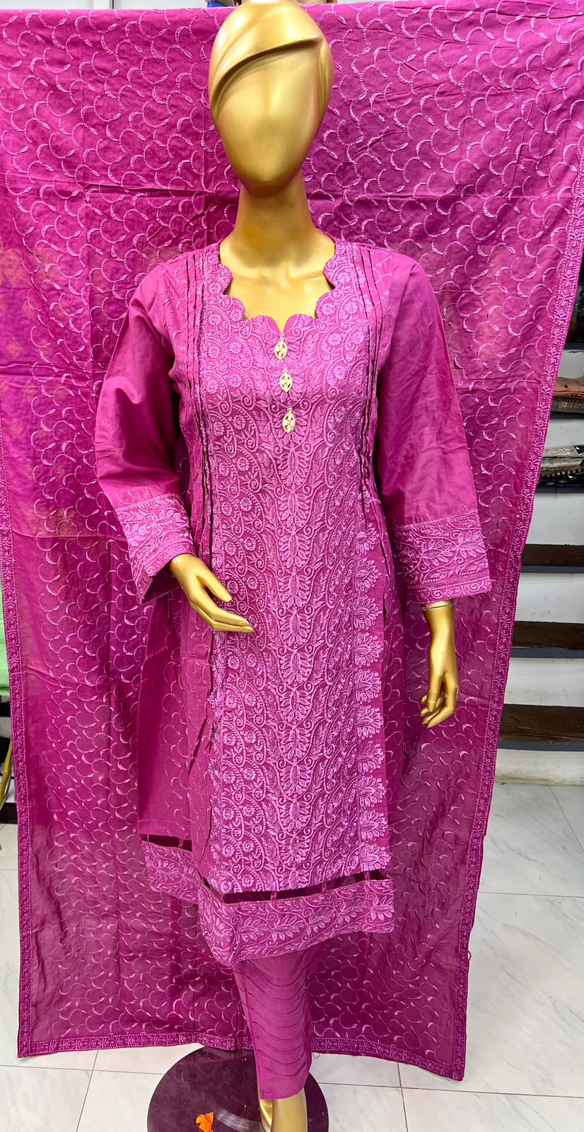 Pakistani Embroidered Luxury  Lawn ready to ship