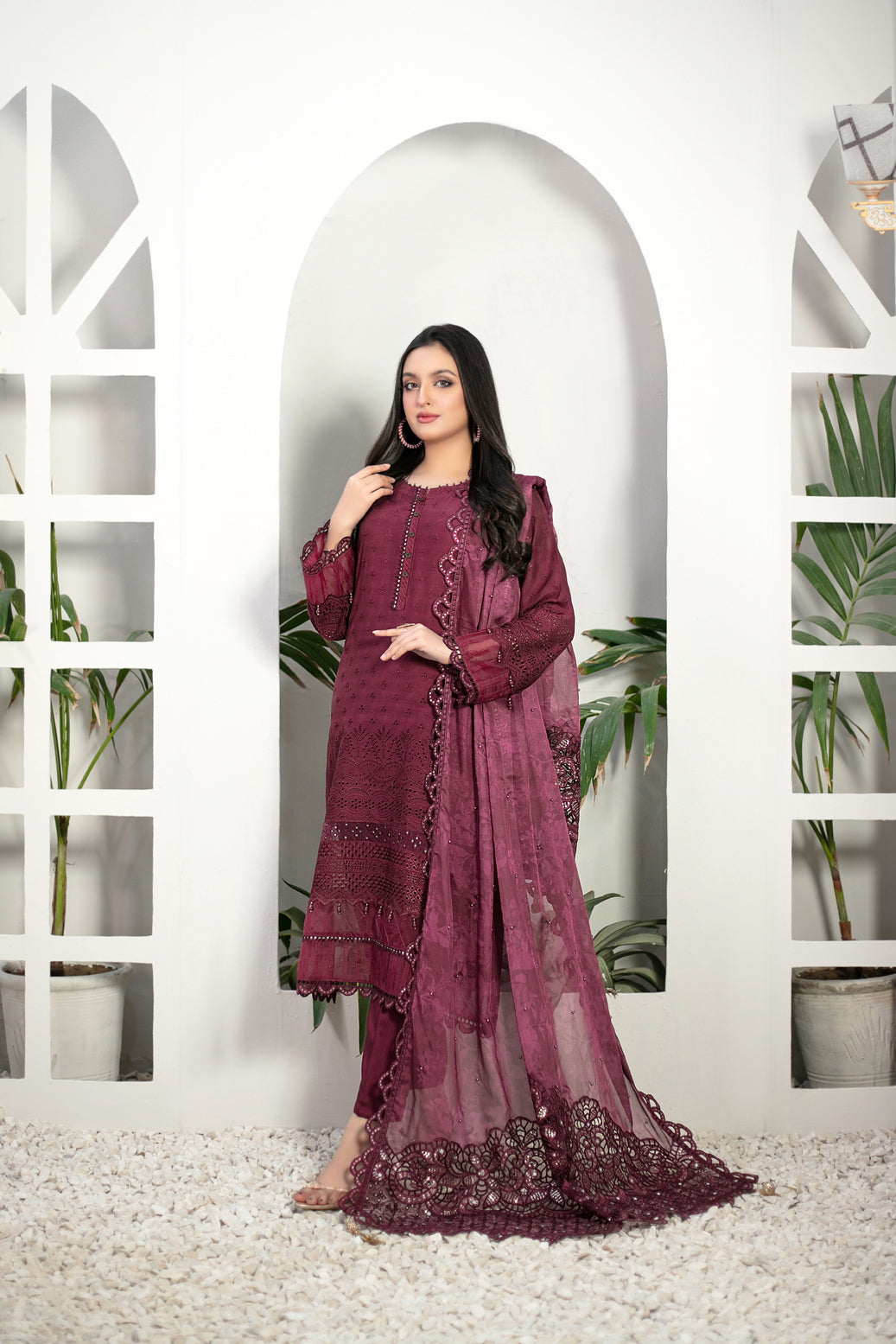 Gulmeena by Tawakkal Luxury Embroidered Collection - 100% Original