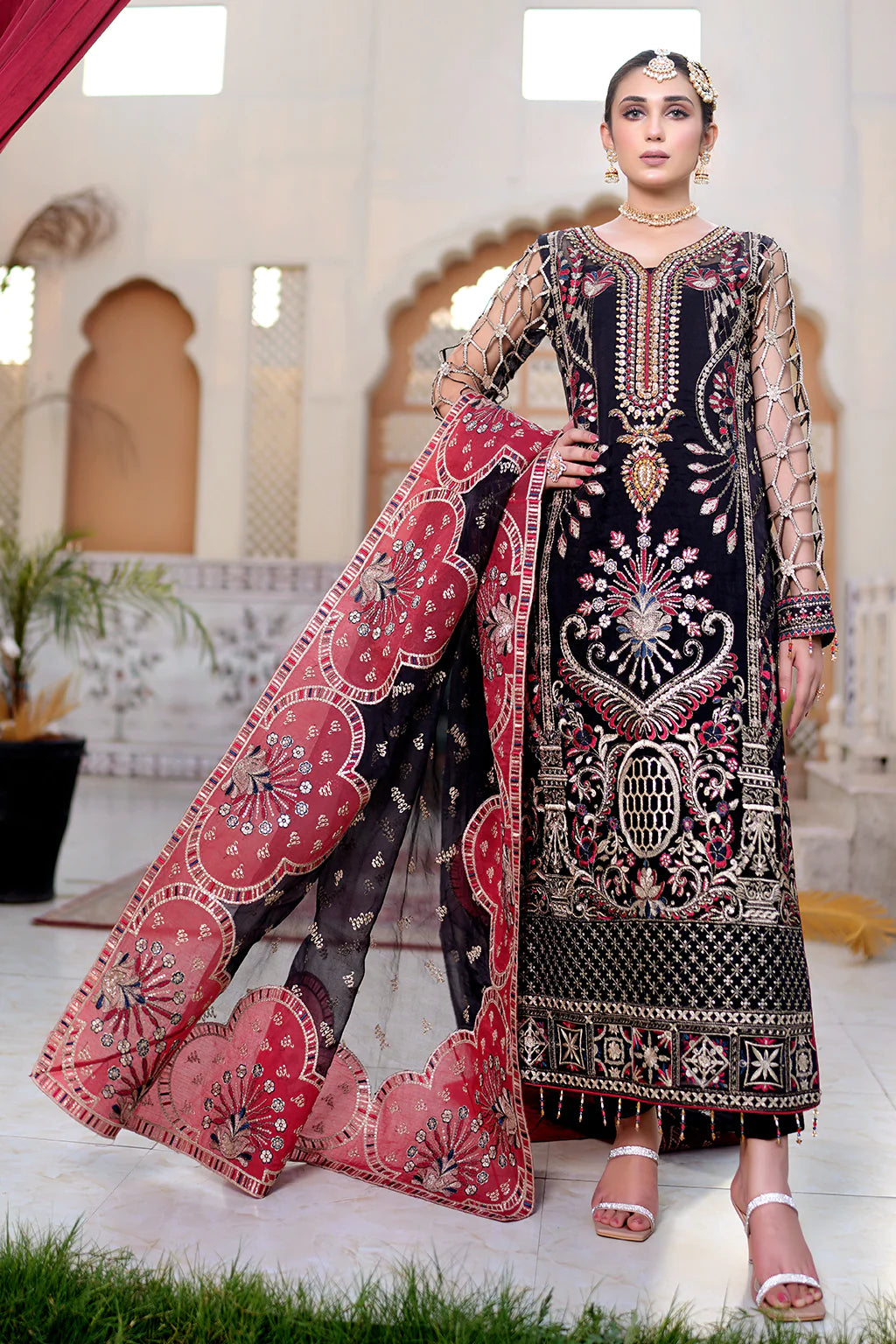 Lemilsa By Maryam's Chiffon Embroidered Collection