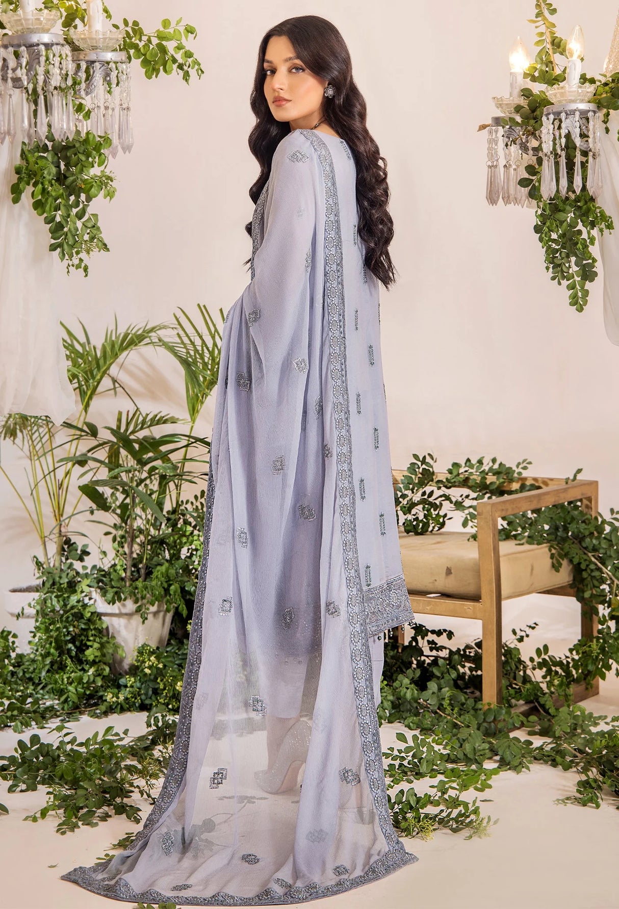 Lueur By Adans Libas Luxury Chiffon Embroidered Collection